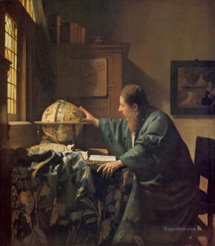 Johannes Vermeer Painting - El astrónomo barroco Johannes Vermeer